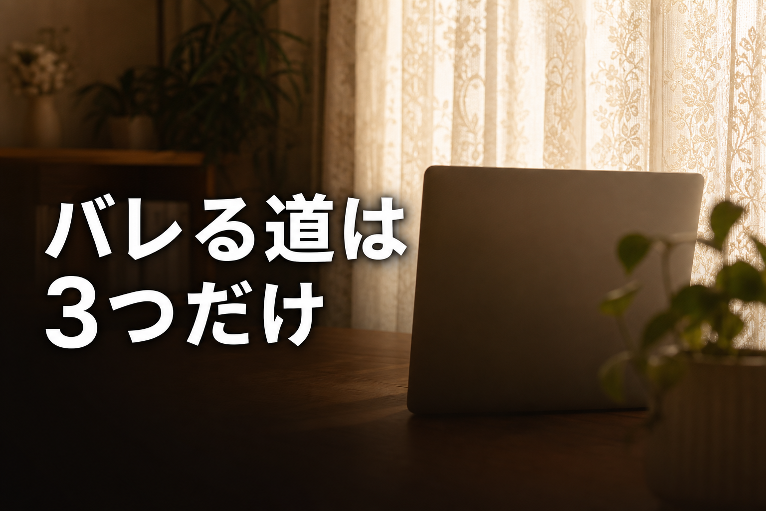 レースカーテン越しの柔らかい光が差し込む静かな室内