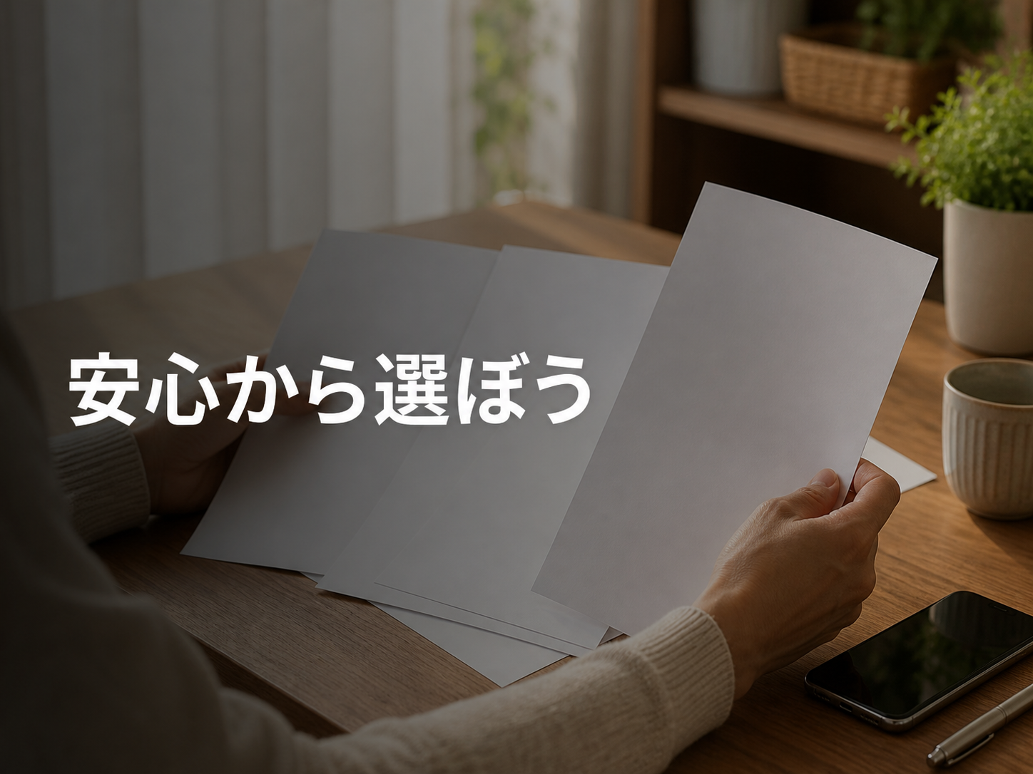 安全性を優先して登録先を比べるイメージ