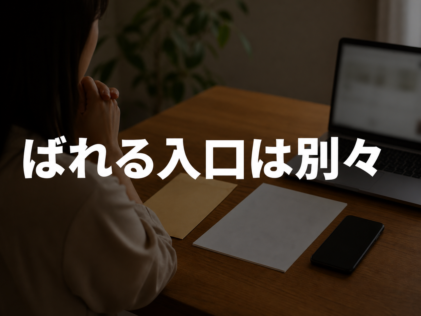 会社バレの入口を整理する手元