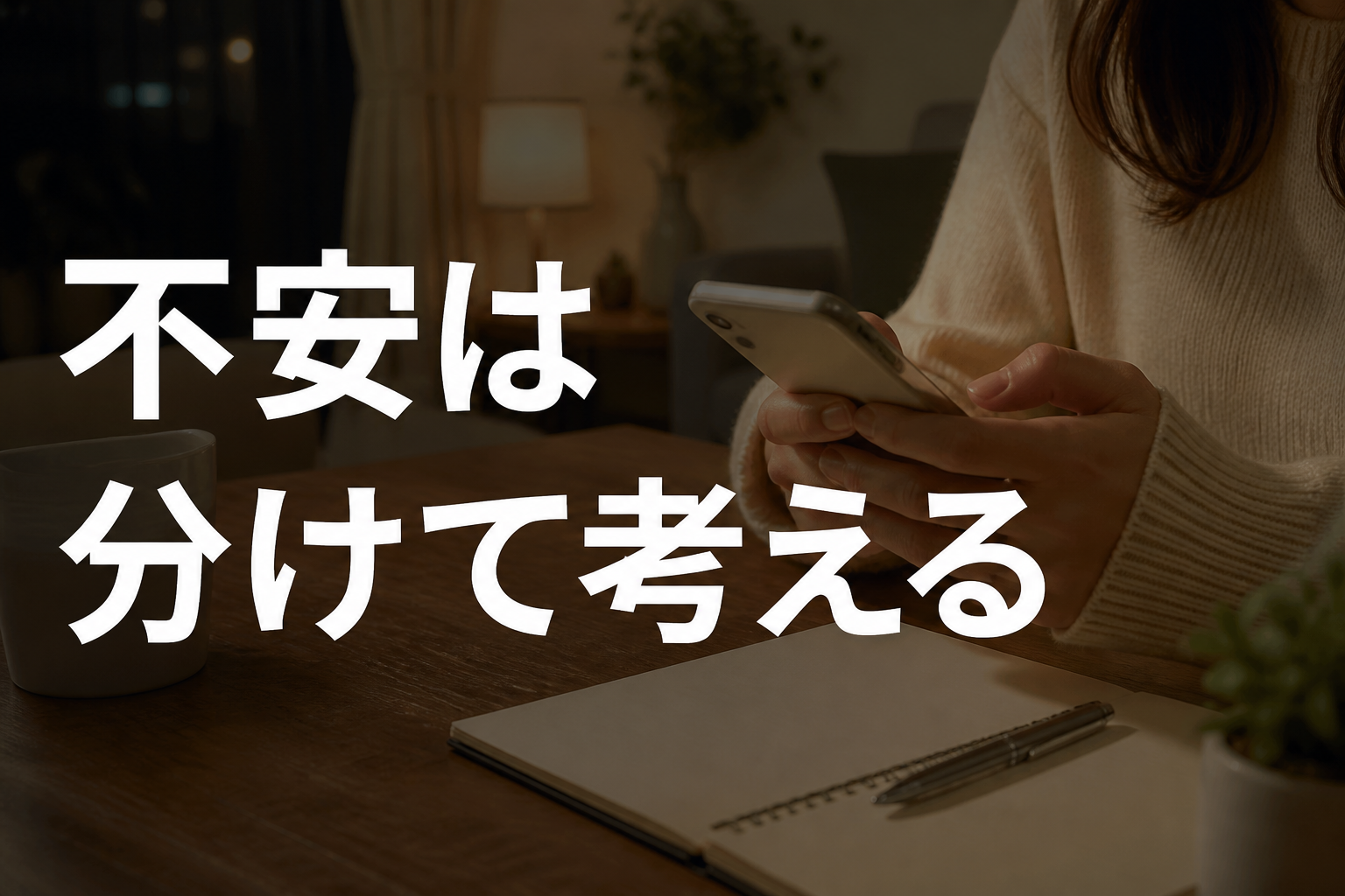 初心者の不安を整理する女性