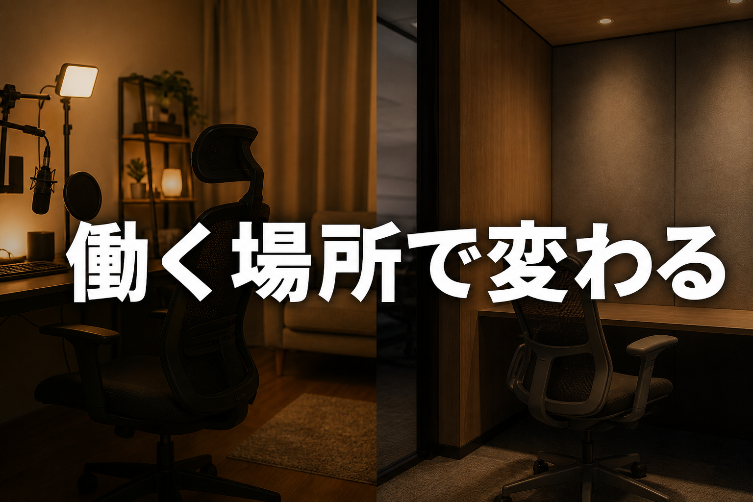 在宅と通勤の働く環境