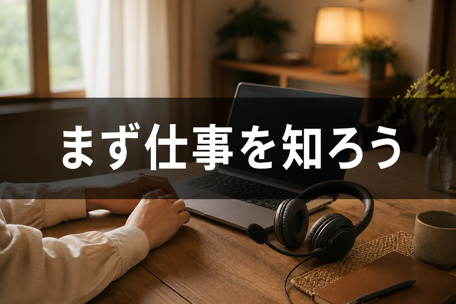 仕事内容を知って安心して準備するためのイメージ