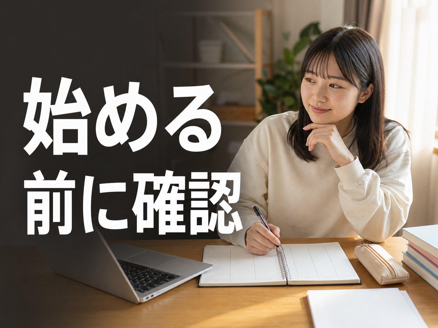 学生がチャットレディを始める前の確認