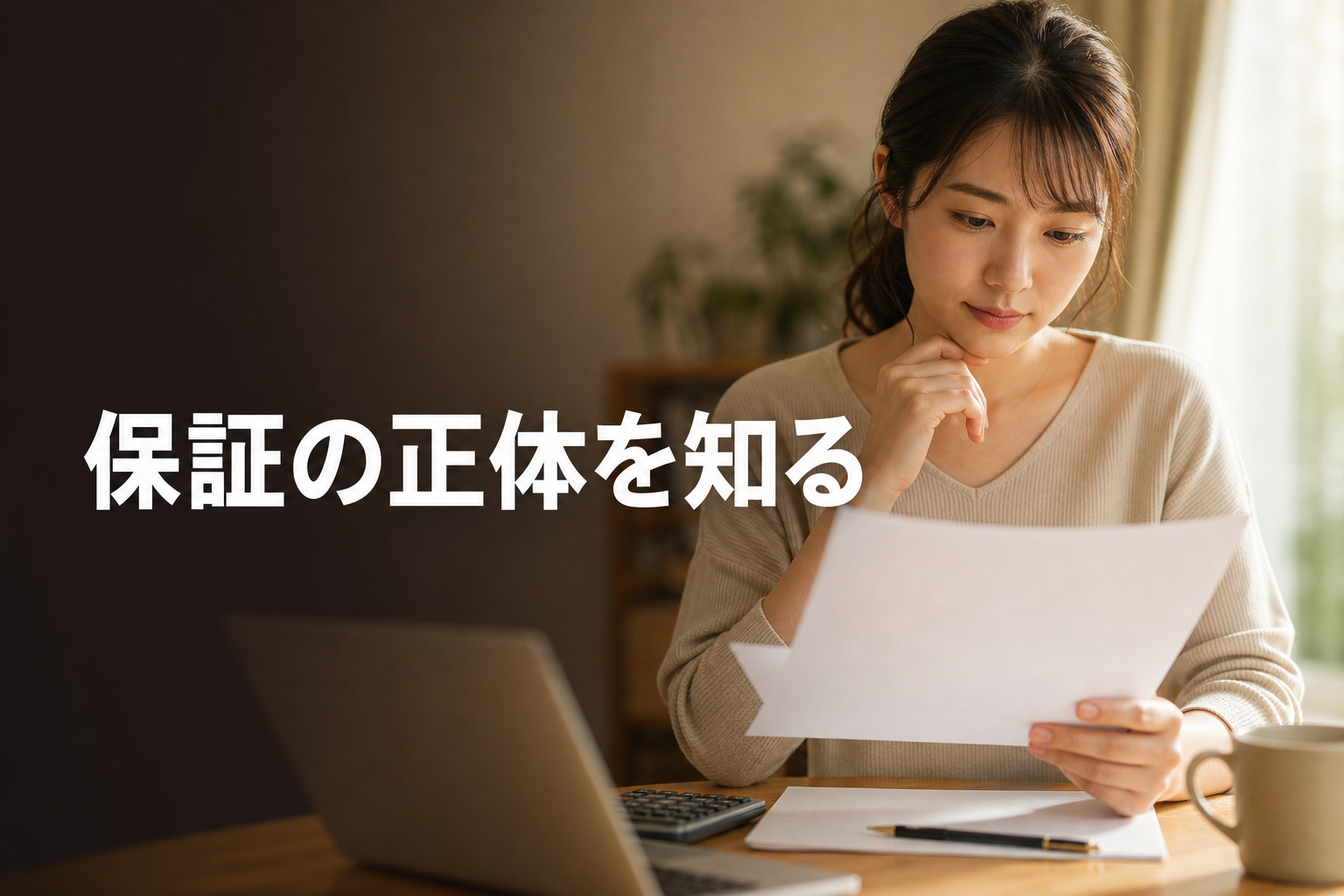 時給保証の仕組みを確認する女性