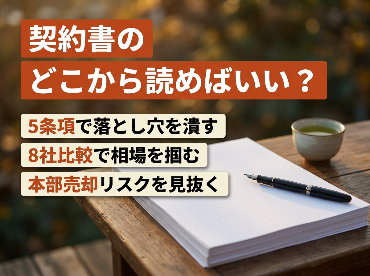 うなぎフランチャイズ契約の注意点|8社条項比較と売却リスク完全版