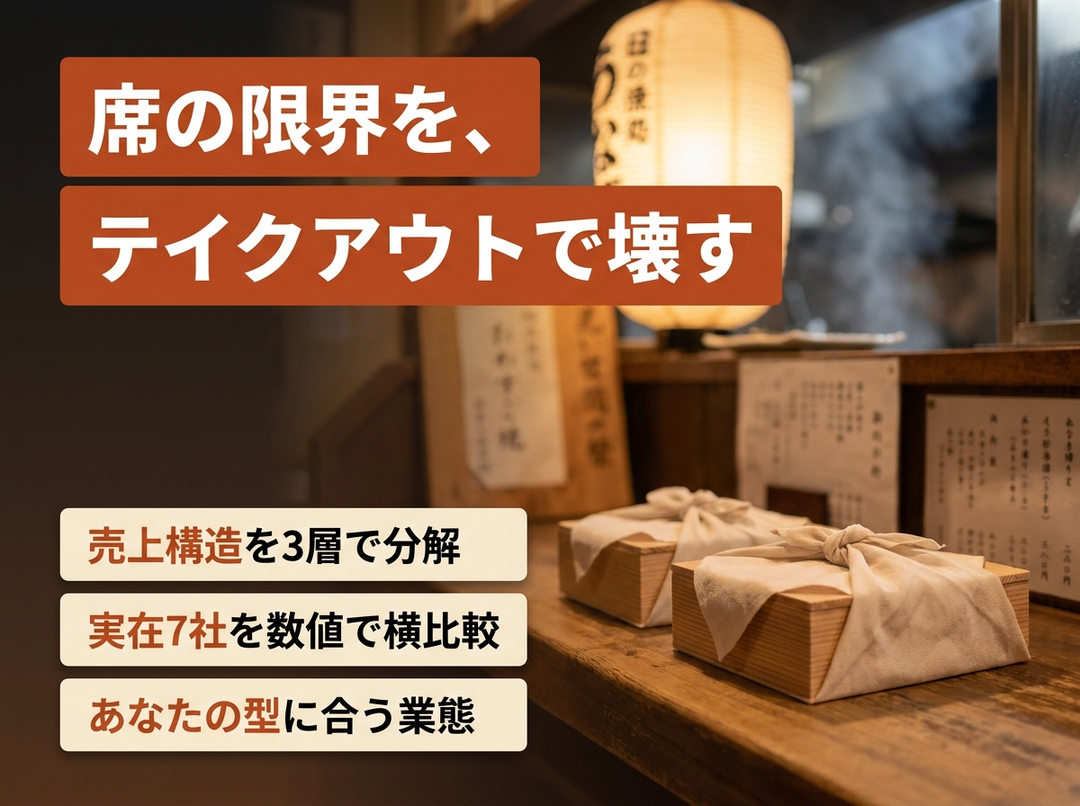 うなぎ屋テイクアウトの売上相場と伸ばし方|実在15社を売上実績で徹底比較