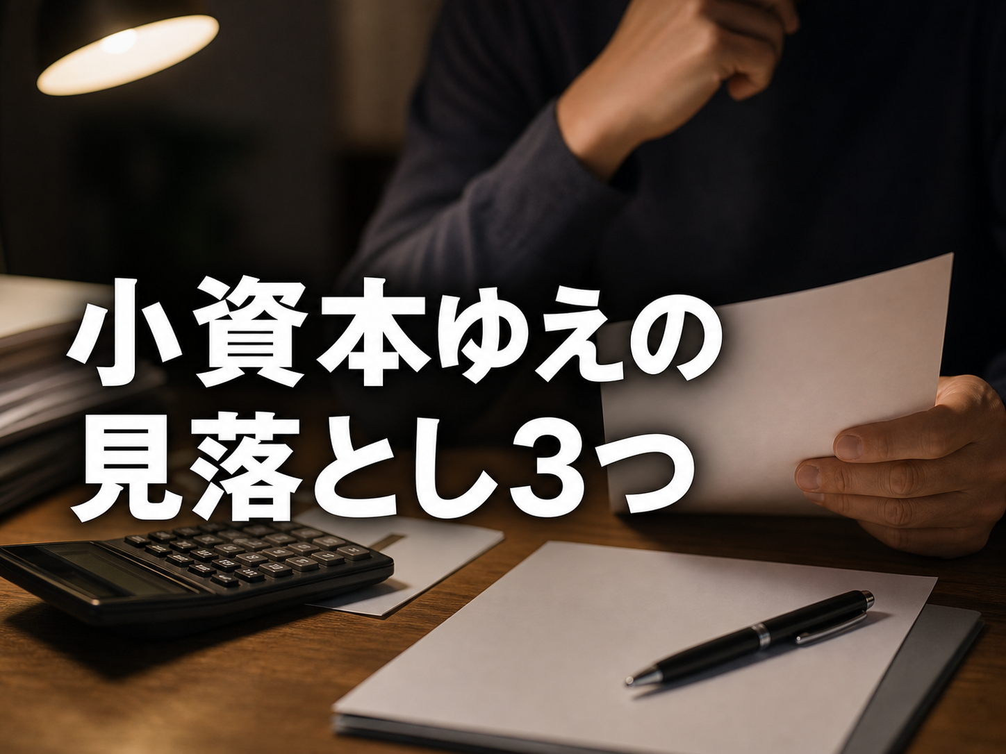 小資本ゆえに見落としがちなリスク