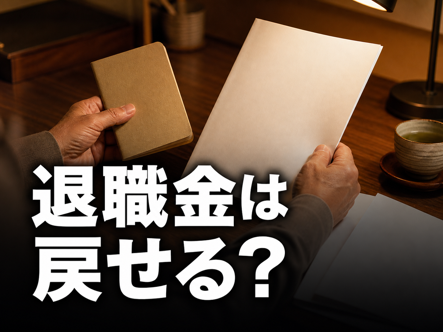 退職金を握りしめてうなぎFCを検討する手元