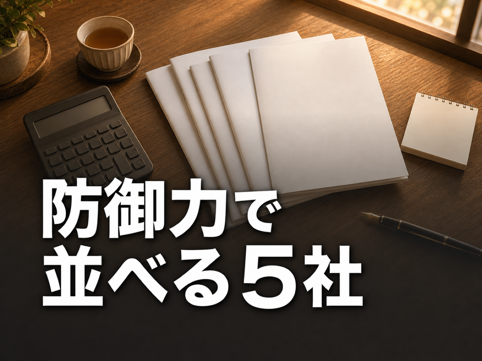 うなぎFC15社を防御力で並べた比較資料の俯瞰