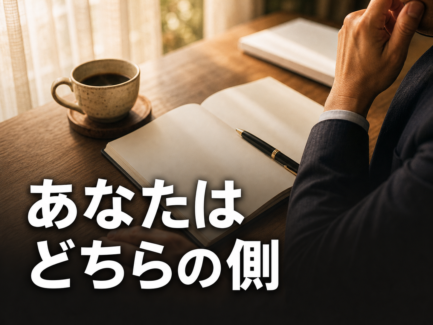 うなぎ屋おのぎの加盟適性を自己診断する読者の手元